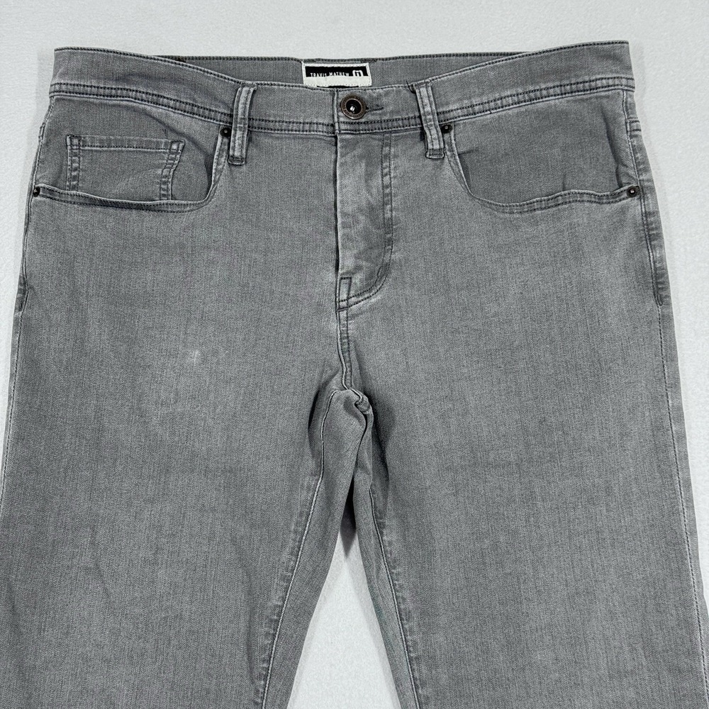 Travis Mathew Jeans 34x30 Grey Straight Denim Stretch Performance Lightweight - Picture 2 of 16
